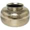 8" Gold Aluminum Brushed Vase with Hammered Top